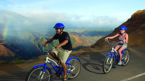 Bike Down Waimea Canyon