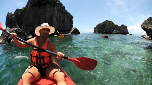 Sea Kayaking at Ang Thong Marine Park by Tour East Thailand