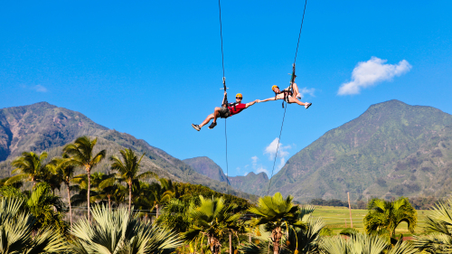 Zipline at Maui Tropical Plantation