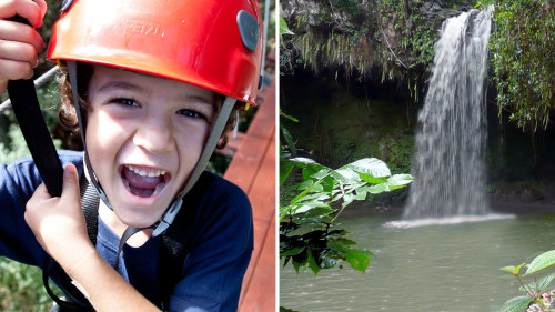 Zipline & Waterfall Hike Combo Adventure