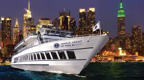 Hudson River Cruise on World Yacht with 4-Course Dinner