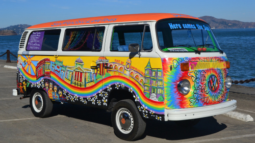 Hippie Volkswagen Bus City Tour by San Francisco Love Tours