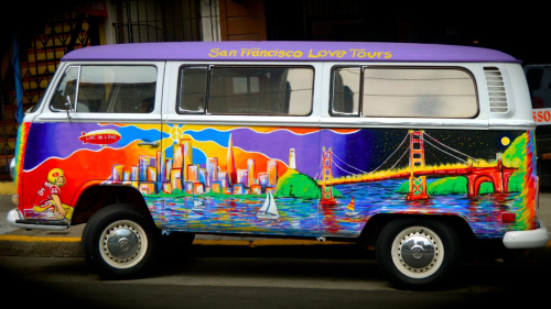 City Lights by Night Volkswagen Bus Tour by San Francisco Love Tours