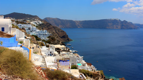 Santorini in 1 Day by Land & Sea