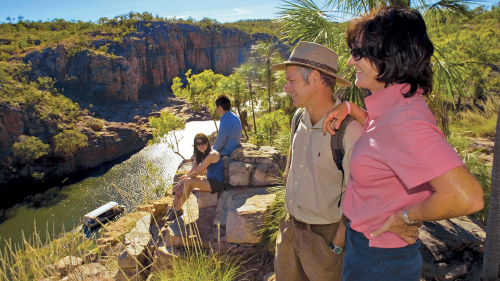 Katherine Gorge Cruise & Edith Falls Day Tour by AAT Kings