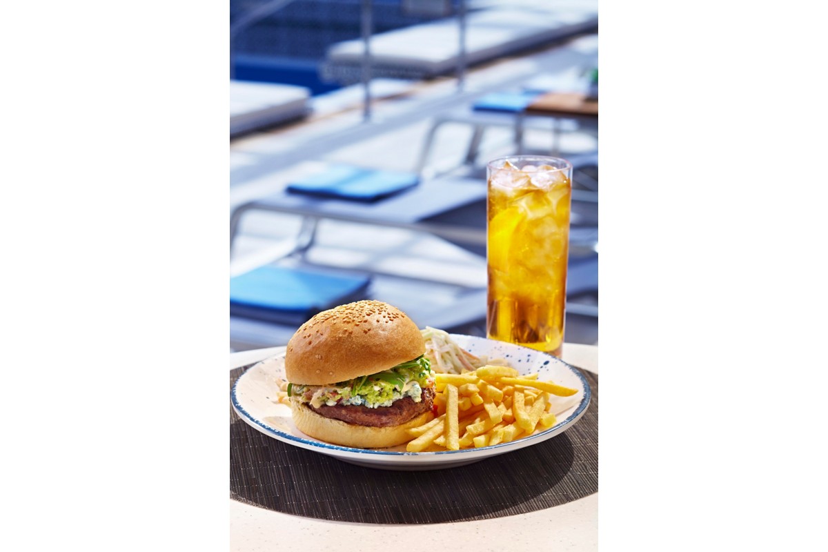 Viking Pool Grill Gourmet Burger and Al Fresco Dining